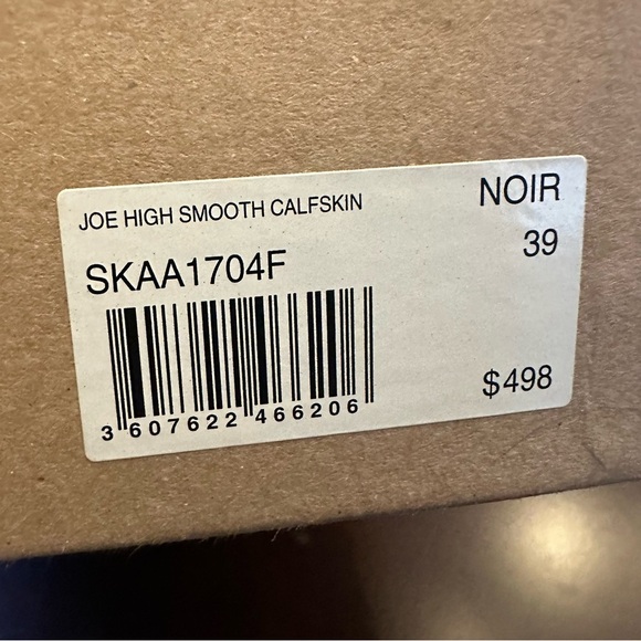 NIB ZADIG & VOLTAIRE Joe High Smooth Calfskin Moto Boots 39 US 8 Black Zipper - Picture 11 of 12